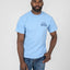 7.5oz Printed Loopwheel Crew Neck T-Shirt IHT2504 Sax