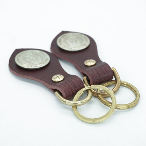 OGL ONLY GOOD LIFE CONCHO KEYFOB BURGUNDY