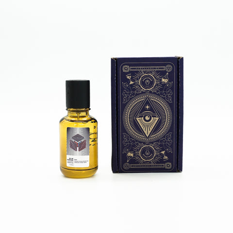 ottle of Cornerstone Oil de Parfum with sandalwood, nutmeg and vanilla notes, available in Singapore & Southeast Asia.