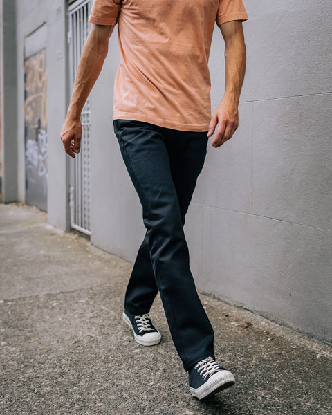 21oz Selvedge Denim Slim Tapered Cut Jeans IH777S-SB - Superblack (Non-Fade)