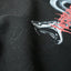 HGS Snake Boxy T-Shirt Washed Black fabric close-up view, vintage tattoo-inspired tee by Heritage General Store