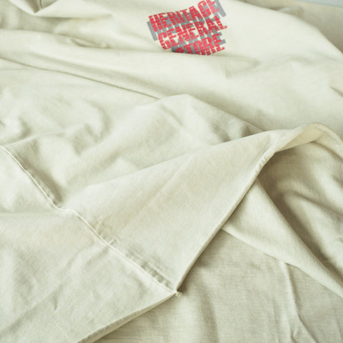 HGS Mukden-Made Boxy Snake T-Shirt in Mint cut-off rolled-up hem detail, heritage-inspired tee by Heritage General Store