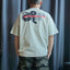 HGS Mukden-Made Boxy Snake T-Shirt in Mint of model wearing back graphic detail in Rugged Gentlemen Shoppe Singapore, heritage-inspired tee by Heritage General Store