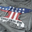HGS Mukden-Made Boxy T-Shirt Washed Grey back close-up graphic detail, heritage inspired tee by Heritage General Store