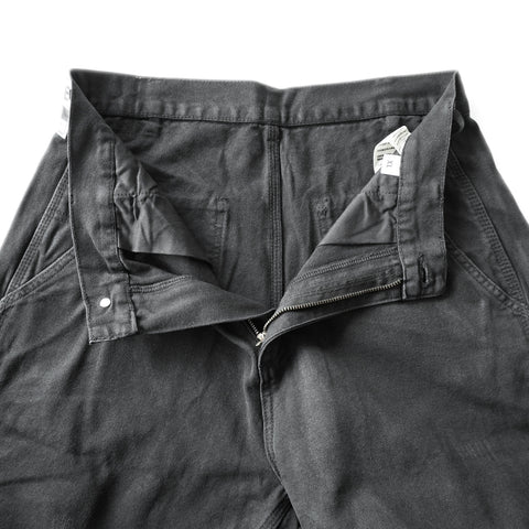 HGS Painter’s Pants Black unzipped view, rugged workwear pants by Heritage General Store