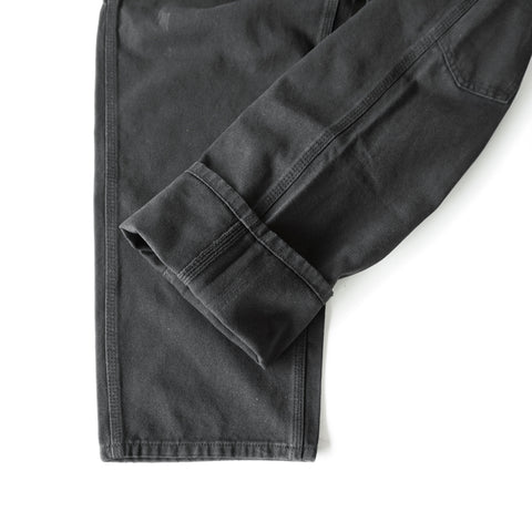 HGS Painter’s Pants Black hem view, rugged workwear pants by Heritage General Store