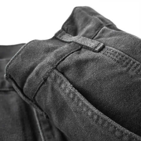 HGS Painter’s Pants Black close-up fabric view, rugged workwear pants by Heritage General Store