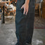 HGS Painter’s Pants Black model wearing side view showing side pocket in Rugged Gentlemen Shoppe Singapore, rugged workwear pants by Heritage General Store