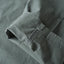HGS Pleated Jester Pants in Grey hem close-up view, rugged workwear pants by Heritage General Store