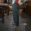HGS Pleated Jester Pants in Grey model wearing side view in Rugged Gentlemen Shoppe Singapore, rugged workwear pants by Heritage General Store