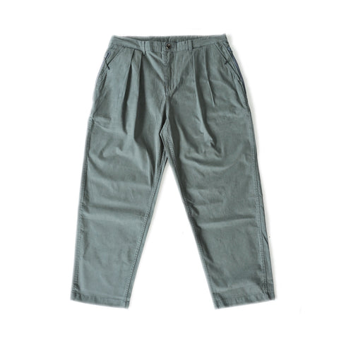 HGS Pleated Jester Pants in Grey front view, rugged workwear pants by Heritage General Store