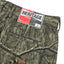 Heritage General Store woven label on HGS Woodland Utility Shorts