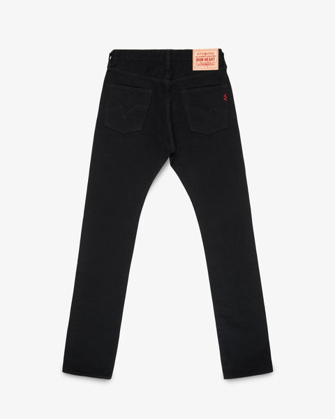 14oz Selvedge Denim Slim Cut Jeans IH-555S-142BB - Black/Black