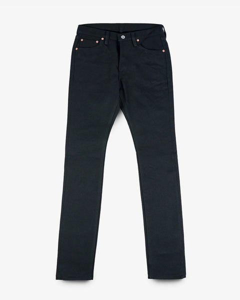 21oz Selvedge Denim Slim Cut Jeans IH-555S-SB - Superblack (Non-Fade)