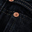 16oz Slubby Selvedge Denim Jeans Super Slim Cut IH555S-SLBod - Indigo Overdyed Black