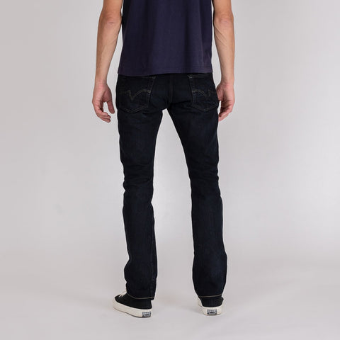 16oz Slubby Selvedge Denim Super Slim Cut Jeans IH555S-SLBod - Indigo Overdyed Black