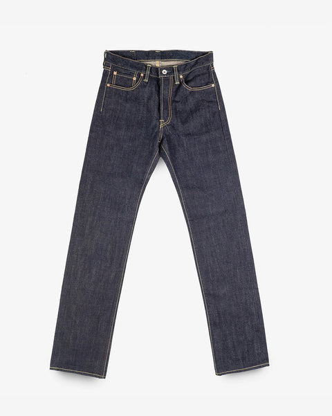 17oz Selvedge Denim Straight Cut Jeans IH634-N - Natural Indigo