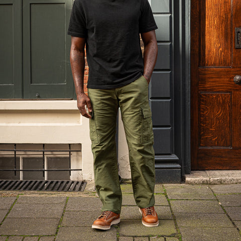 Whipcord Cargo Pants IH738-ARGRN - Army Green