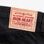 14oz Selvedge Denim Slim Tapered Cut Jeans IH-777S-142BB - Black/Black
