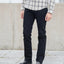 14oz Selvedge Denim Slim Tapered Cut Jeans IH-777S-142BB - Black/Black