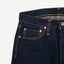 18oz Vintage Selvedge Denim Sederhana/Tinggi Seluar Jeans Potongan Tirus IH888S-18 - Indigo