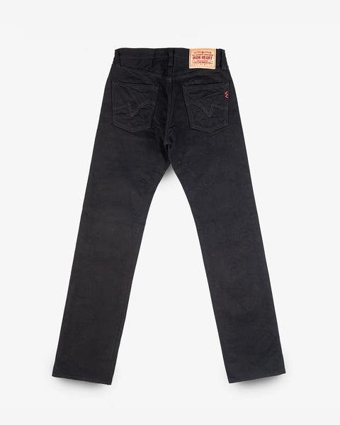 14oz Selvedge Denim Straight Cut Jeans - IH634BB-142 - Black/Black