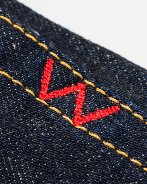 17oz Selvedge Denim Relaxed Tapered Cut Jeans IH888-N - Natural Indigo