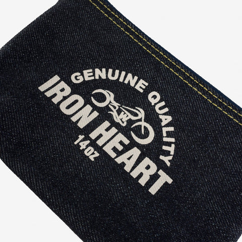 14oz Selvedge Denim Zip-Up Pouch IHG-108 Indigo