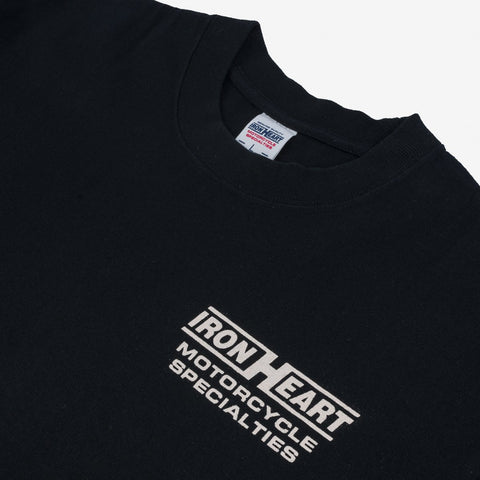 7.5oz Printed Loopwheel Crew Neck T-Shirt IH2302 Black