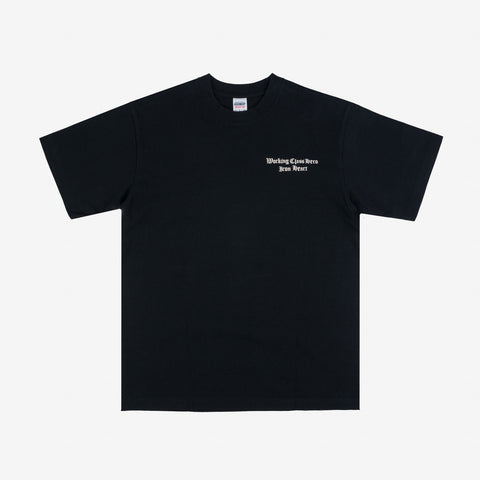 7.5oz Printed Loopwheel Crew Neck T-Shirt IH2303 Black