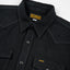 12oz Selvedge Denim Western Shirt "The Johnny Cash III" IHSH-218-BLK - Black