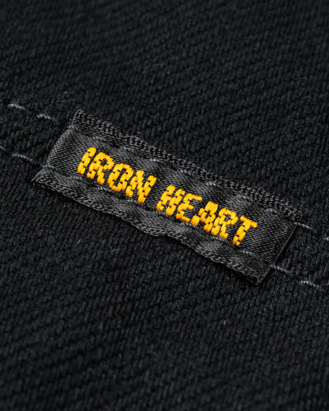 12oz Selvedge Denim Western Shirt "The Johnny Cash III" IHSH-218-BLK - Black