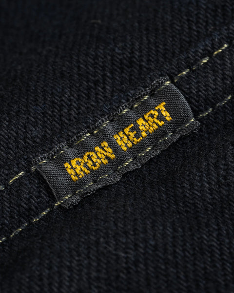 18oz Vintage Selvedge Denim CPO Shirt IHSH-293-OD - Indigo Overdyed Black