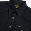 18oz Vintage Selvedge Denim CPO Shirt IHSH-293-OD - Indigo Overdyed Black
