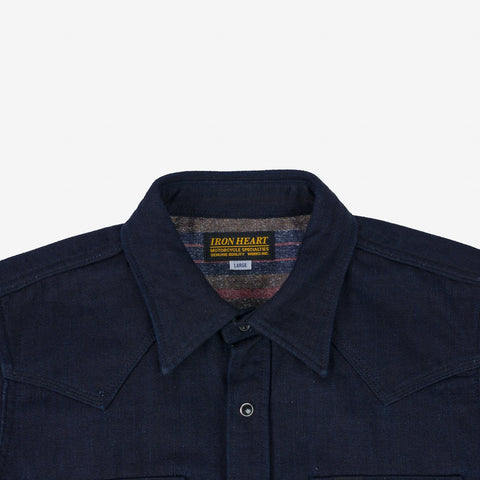 14oz Double Cloth Western Shirt IHSH 368 - Indigo