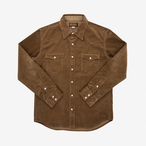 11oz Corduroy Western Shirt IHSH-398-CAM - Camel