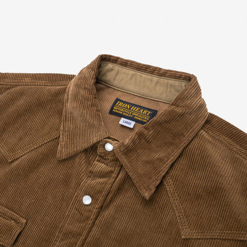 11oz Corduroy Western Shirt IHSH-398-CAM - Camel