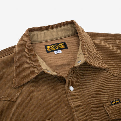 11oz Corduroy Western Shirt IHSH-398-CAM - Camel