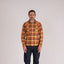 12oz Slubby Heavy Flannel Check Western Shirt IHSH399-ORA - Orange