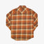 12oz Slubby Heavy Flannel Check Western Shirt IHSH399-ORA - Orange