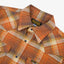 12oz Slubby Heavy Flannel Check Western Shirt IHSH399-ORA - Orange