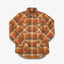 12oz Slubby Heavy Flannel Check Western Shirt IHSH399-ORA - Orange