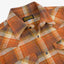 12oz Slubby Heavy Flannel Check Western Shirt IHSH399-ORA - Orange