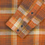 12oz Slubby Heavy Flannel Check Western Shirt IHSH399-ORA - Orange