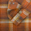 12oz Slubby Heavy Flannel Check Western Shirt IHSH399-ORA - Orange