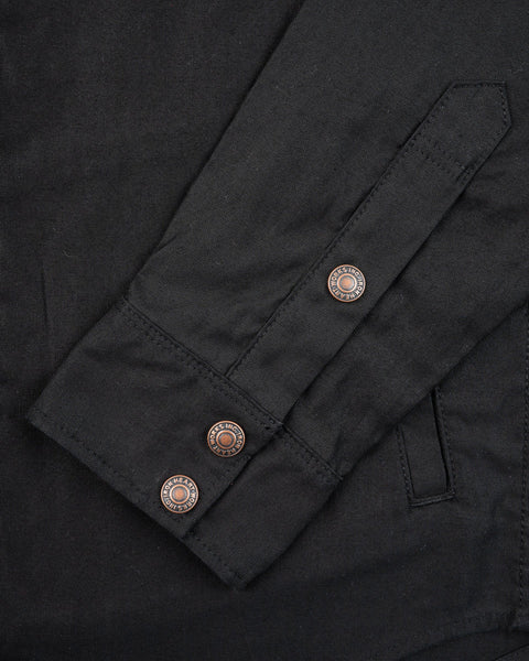 8oz Military Whipcord CPO Shirt IHSH-425-BLK - Black