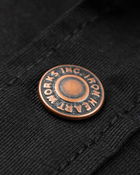 8oz Military Whipcord CPO Shirt IHSH-425-BLK - Black