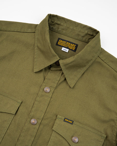 8oz Military Whipcord CPO Shirt IHSH-425-BLK - Olive