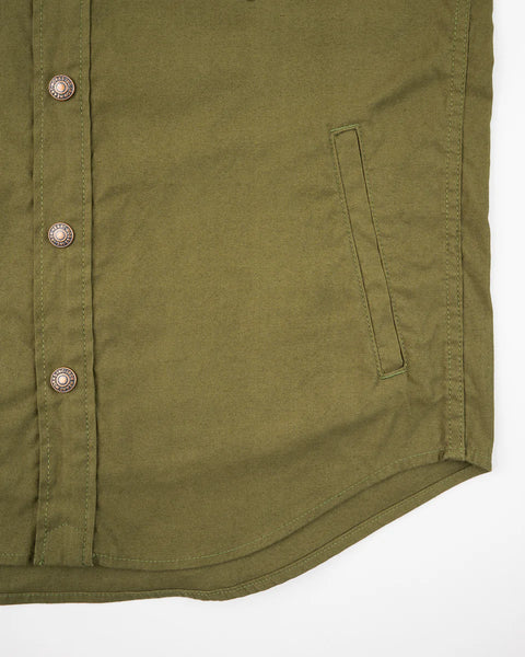 8oz Military Whipcord CPO Shirt IHSH-425-BLK - Olive