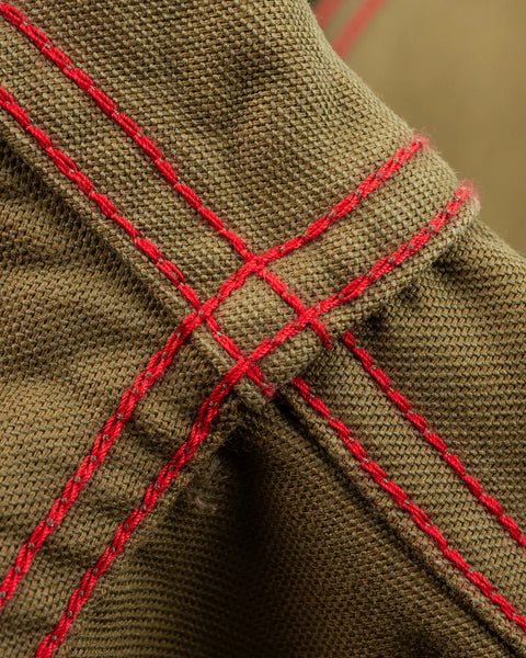 12oz Military Moleskin Western Shirt  IHSH-426-KHA - Khaki